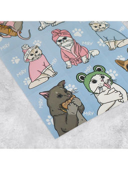 Цена за 10 шт. Наклейки детские бумажные «Котики», c раскраской на обороте, 10 х 14 см