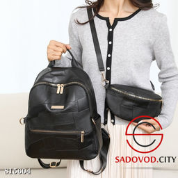Модный женский вместительный рюкзак 2в1