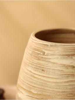 Ваза, 12×12×13 см, бамбук