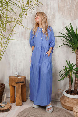 Платье AMORI 9662 василек