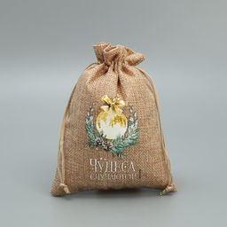 Цена за 5 шт. Мешок с термонаклейкой Чудеса, 13 х18 см +/- 1.5 см