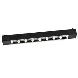 ULB-Q282 20W/4000K BLACK Светильник-прожектор светодиодный трековый. Линейный. 1600 Лм. Белый свет (4000К). Корпус черный. ТМ Volpe