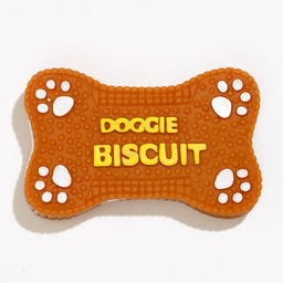 Игрушка плотная пищащая Бисквит для собак, 12 х 7 см, коричневая - Пижон фото 2