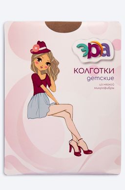 Матовые колготки для девочки с эффектом велюра 60 ден Эра  фото 2