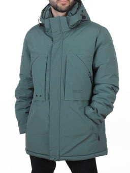 6963 GRAY/TURQUOISE Куртка мужская зимняя (200 гр. био-пух)