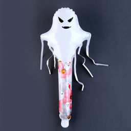 Цена за 5 шт. Воздушный шар фольгированный-стучалка 16" «Привидение», под воздух