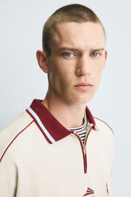 RETRO FOOTBALL PRINT POLO SHIRT - Zara фото 5