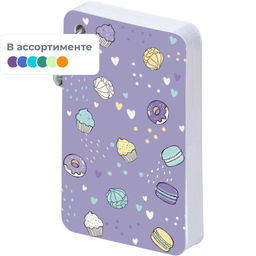 Блокнот SMART JOURNAL 54х90мм,110л,4 вида,отрывной блок на кольце 3-570