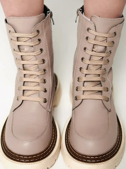 Ботинки JACQUES MACABU, JM 1687.12 , кожа,подошва белая  фото 2