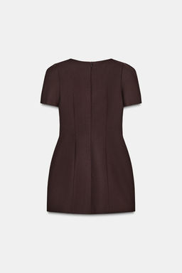 SHORT DRESS WITH PLEATS AND POCKETS - Zara фото 7