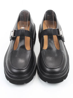 06-DLG06-1 BLACK Туфли женские (натуральная кожа)