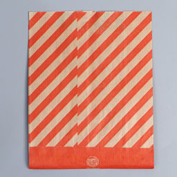 Цена за 50 шт. Пакет бумажный фасовочный новогодний, крафт, V-образное дно Письмо от Деда Мороза, 16.5?13.5?5.5 см