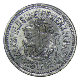 Монета 10 пфеннигов 1917 года Германия  Нотгельд Айслебен