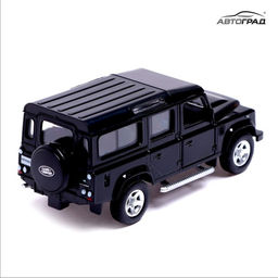 Машина металлическая LAND ROVER DEFENDER, 1:32, открываются двери, инерция, цвет чёрный - АвтоГрад фото 5