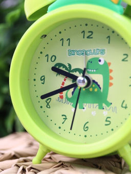 Часы-будильник Dinopalm, green (13х9 см)