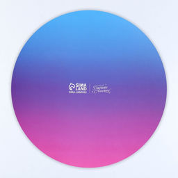 Цена за 5 шт. Подложка под торт усиленная, кондитерская упаковка, «Розово-голубой градиент», 26 см, 2.5 мм