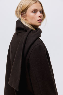 Abrigo con cuello tipo bufanda - H&m фото 9