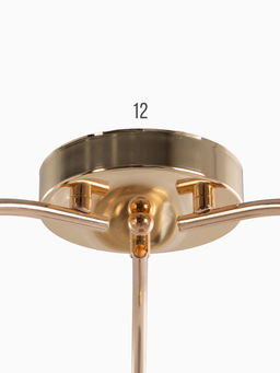 Люстра 12276/3FGD, 3×40 Вт, E27, 64×18×23 см, золото