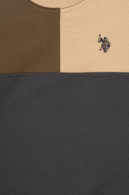 Толстовка U.S. Polo Assn для мальчика антрацитового цвета хлопок  фото 3