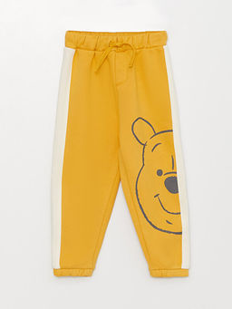 Bisiklet Yaka Uzun Kollu Winnie the Pooh Bask?l? Erkek Bebek Sweatshirt ve Pantolon 2li Tak?m - Waikiki фото 3