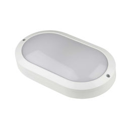 ULW-K14A 20W/4000K IP65 WHITE Светильник светодиодный влагозащищенный. Овал. Белый свет (4000K). 2400Лм. 220X135мм. Корпус белый. ТМ Uniel