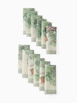 Набор кухонный «Этель» Olivia, скатерть 220×145 см ± 3 см, салфетки 40×40 см-12 шт., 100% хлопок