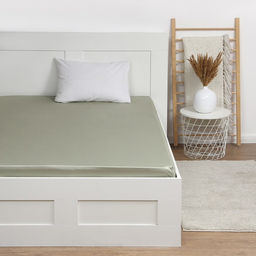 Простыня на резинке Olive tree 160х200х25 см, 100% хлопок, мако-сатин, 114г/м2