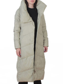 3067 OLIVE Пальто пуховое женское (утиный пух) - Fashion фото 8