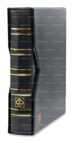 Альбом для монет с 10 листами и защитным шубером формат Optima Черный Классический дизайн LEUCHTTURM 313506