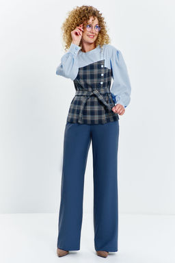 Костюм Euro Moda 627/1 голубой, синий