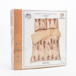 Постельное белье Этель 2 сп Перья (вид 1) 175*215 см, 200*220 см,70*70 см -2 шт  фото 4