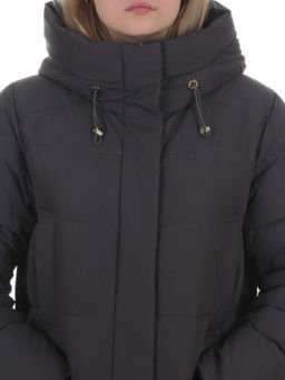 2129 DK. GRAY Пальто зимнее женское (200 гр. холлофайбер)
