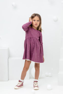 КР 5720/амарант,сердечки к431 платье для дев