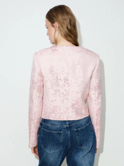 Укороченный жакет из жаккарда ZR2604032501-96 / Zarina