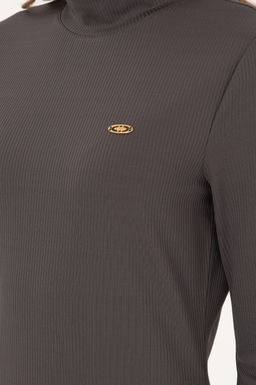 Женское трикотажное платье антрацитового цвета Неожиданная скидка в корзине - U.s. polo assn фото 6