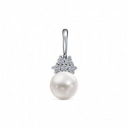 Подвеска из серебра жемчуг swarovski, В10-0313