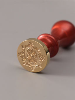 Печать для сургуча с пластиковой ручкой «Буква O на вензеле», 2.5×2.5×6.3 см