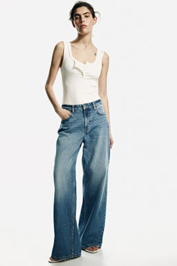 Baggy Regular Waist Jeans - H&m фото 5