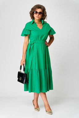 Платье EVA GRANT 7325Л изумруд