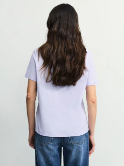 Футболка из хлопка с принтом / Zarina  фото 5