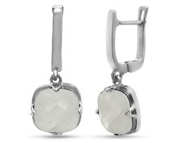 Серьги из серебра лунный камень, Фурианте