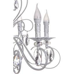 Люстра подвесная в стиле барокко "Arte" 6*40Вт Е14 29-P8525/WH белый мрамор