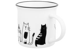 Кружка 240 мл 11*8*8 см БЕЗ КОТА ЖИЗНЬ НЕ ТА Праздник у котят NEW BONE CHINA - Elan gallery фото 4