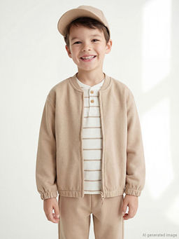 Bisiklet Yaka Erkek ?ocuk Tak?m 3l?