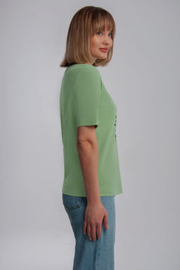 Арт. 31106 Футболка женская 44-52 (5 шт) Цвет:салатовый - Калинка фото 11