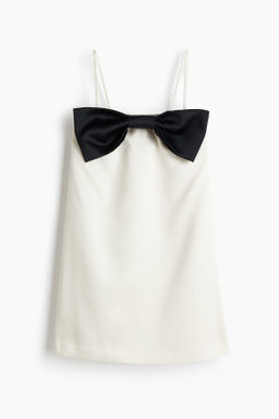 Vestido bandeau con lazo