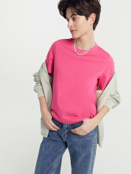 Футболка Mark Formelle маджента из хлопка фото 4