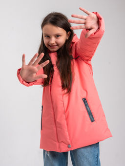 Куртка демисезонная для девочки Д-22 коралл