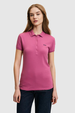 Kad_n Fu_ya Polo Yaka Basic Ti__rt