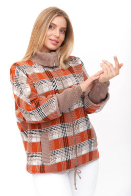 Жакет Д 3128/бежево-оранжевый